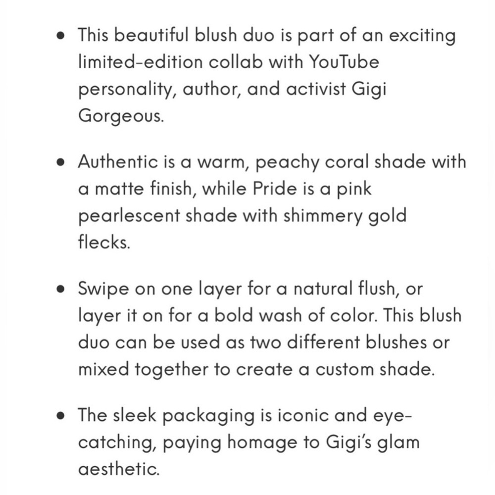 Gigi Gorgeous The Only Blush Duo Authentic Pride - Picture 5 of 9